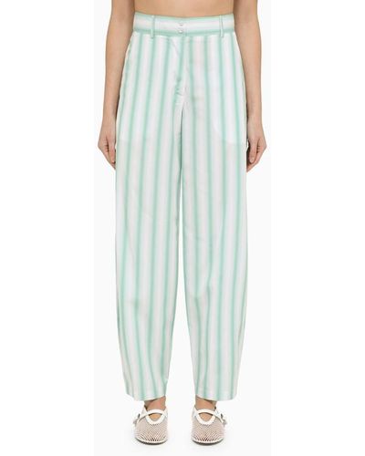 Margaux Lonnberg Beatty Striped Trousers - Green