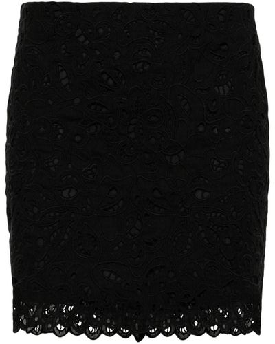 Isabel Marant Embroidered Miniskirt - Black