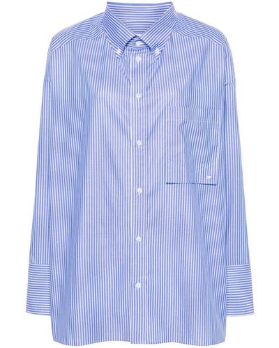 DARKPARK Striped Oversized Shirt - Blue