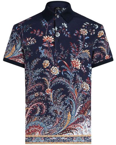 Etro Rome Polo - Blue