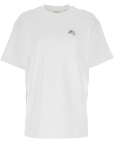 Burberry Crystal Ekd T-shirt - White
