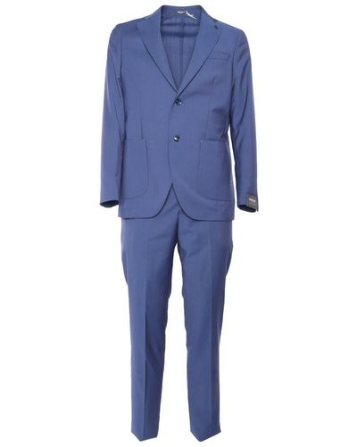 BRERAS Milano Single-Breasted Suit - Blue