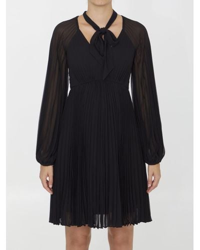 Zimmermann Sunray Pleated Raffia Dress - Black