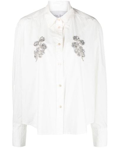 Forte Forte Forte_forte Embroidered Cotton Shirt - White
