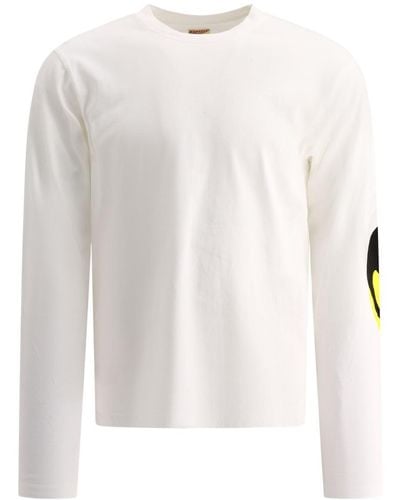 Kapital "Catpital Elbow Patch" T-Shirt - White