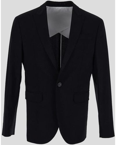 DSquared² Black Virgin Wool Tokyo Suit - Blue