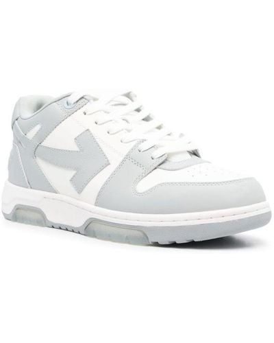 Off-White c/o Virgil Abloh Off- Out Of Office Leather Sneakers - White