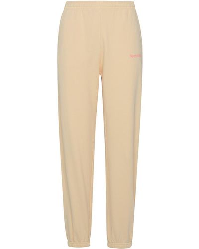 Sporty & Rich Cream Cotton Sporty Trousers - Natural