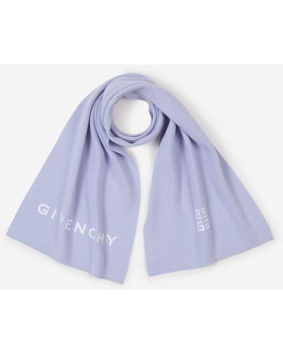 Givenchy Wool And Cashmere Scarf - Blue
