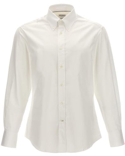 Brunello Cucinelli Cotton Shirt Shirt, Blouse - White
