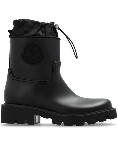 Moncler Kickstream Rain Boots Shoes - Black