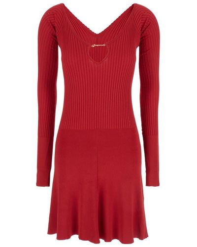 Jacquemus 'La Mini Robe Pralù' Mini Dress - Red