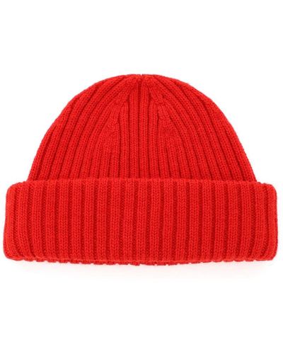 Totême Toteme Ribbed Beanie Hat - Red