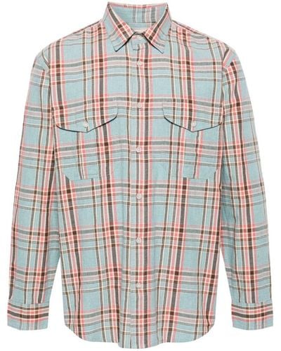 Filson Washed Feather Cloth Shirt - Blue