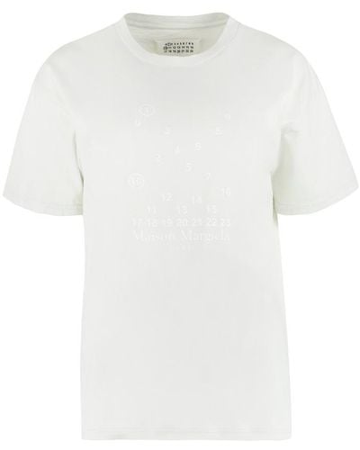Maison Margiela Cotton Crew-neck T-shirt - White