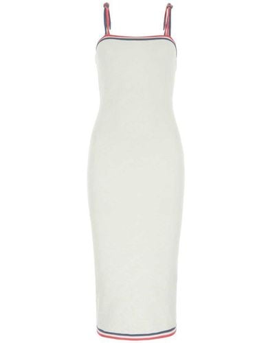 Fendi Ivory Viscose Blend Dress - White
