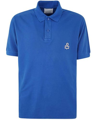 Isabel Marant Afko Plastron Polo Shirt Clothing - Blue