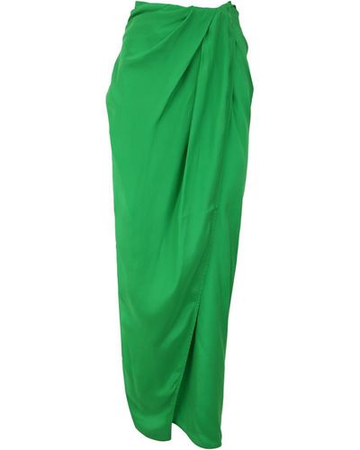 GAUGE81 Sheathing Silk Skirt - Green