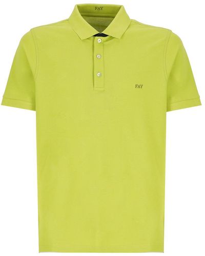 Fay T-Shirts And Polos - Yellow