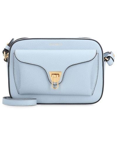 Coccinelle Beat Soft Leather Crossbody Bag - Blue