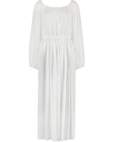 Chloé Silk Dress - White