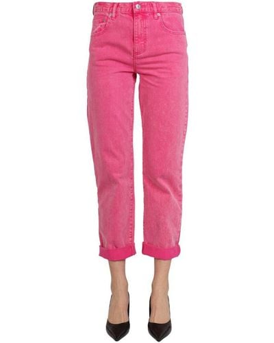 MICHAEL Michael Kors Straight Leg Jeans - Pink