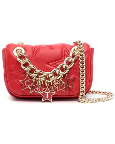 Versace Jeans Couture Star-embroidered Quilted Shoulder Bag