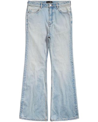 Balenciaga Flared Denim Jeans - Blue