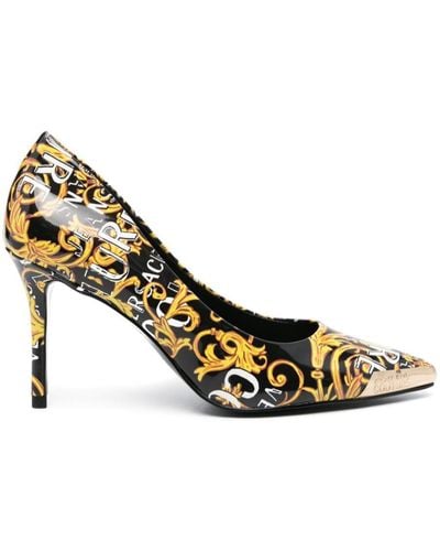 Versace Scarlett 95mm Court Shoes - Metallic