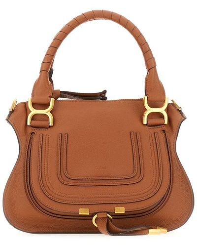 Chloé Marcie Small Double Carry Bag - Brown