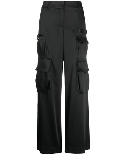 Off-White c/o Virgil Abloh Low-Waisted Cargo Trousers - Black
