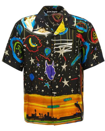 Palm Angels Starry Night Shirt, Blouse - Multicolor