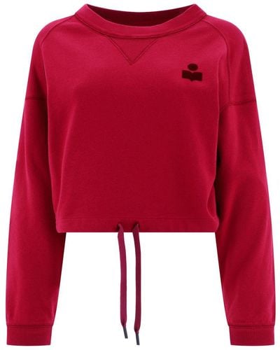 Isabel Marant Isabel Marant Étoile Margo Cropped Sweatshirt - Red