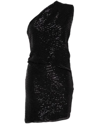 IRO Haidi One Shoulder Mini Dress - Black