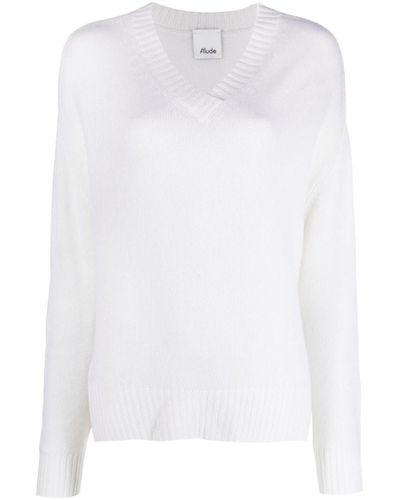 Allude Sweater - White