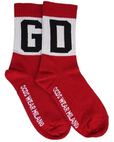 Gcds Viscose Socks - Red