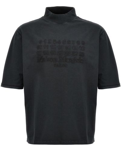 Maison Margiela Logo Embroidery T-Shirt - Black