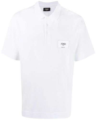 Fendi Polo With Label - White