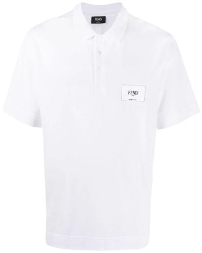 Fendi Polo With Label - White