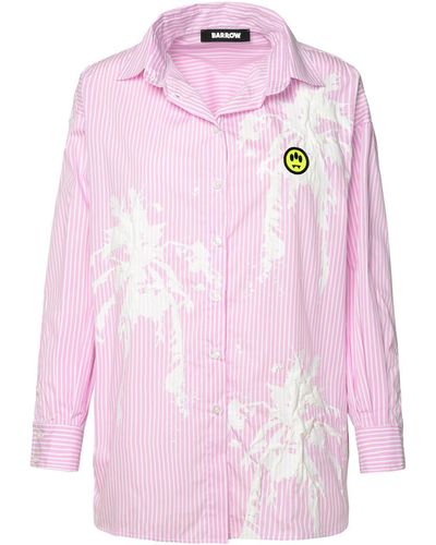 Barrow Pink Cotton Blend Shirt