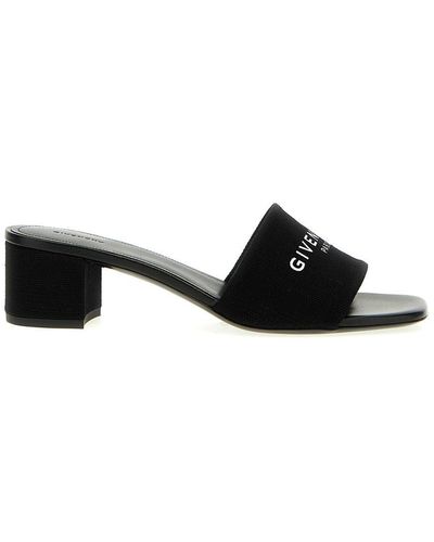 Givenchy 4g Canvas Mules - Black