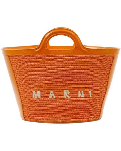 Marni Tropicalia Small Tote Bag - Orange