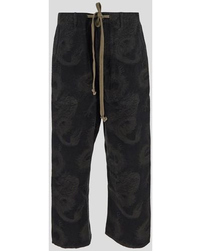 Uma Wang Printed Trouser - Black