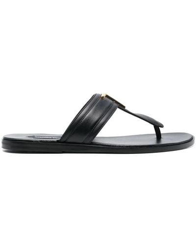 Tom Ford Smooth Leather Sandals For - White