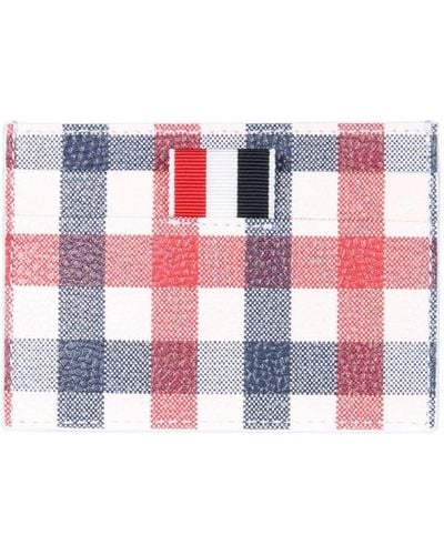 Thom Browne Card Holder With Logo - Multicolor