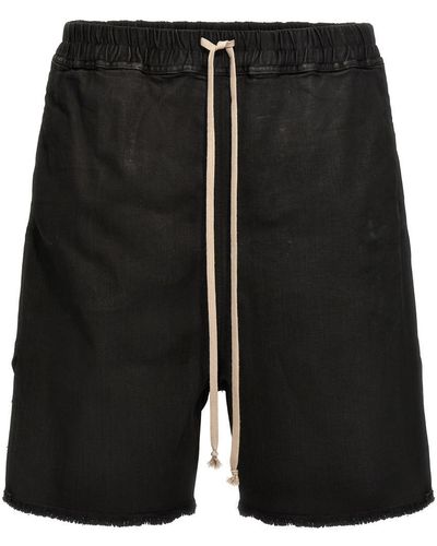 Rick Owens Long Boxers Bermuda, Short - Black