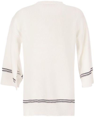 Marni Cotton Jersey With Logo - White