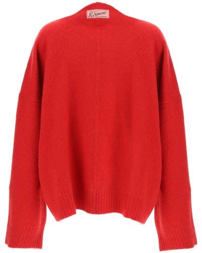Raf Simons Maxi Sweater - Red