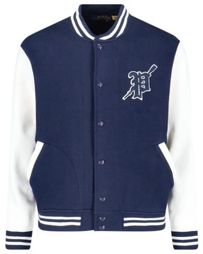 Ralph Lauren Varsity Logo Jacket - Blue