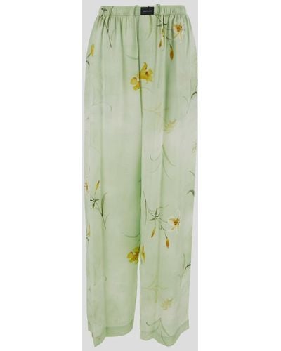 Balenciaga Floral Pants - Green
